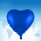 ฟอยล์หัวใจ 18" สีน้ำเงิน