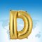 ฟอยล์ตัวอักษร 40 นิ้ว สีทอง D