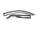 Door visor car (Color-Carbon) FORTUNER 2015-2024