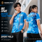 เสื้อกีฬาฟุตบอล พิมพ์ลายทั้งตัว เนื้อผ้า "นาโนเทค" SD88