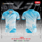 เสื้อกีฬาฟุตบอล พิมพ์ลายทั้งตัว เนื้อผ้า "นาโนเทค" SD093