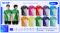 เสื้อโปโล SD-541 อาสาสมัครสาธารณสุข โทนเขียว–ขาว