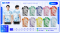 เสื้อโปโล SD-547 คลินิก Health Care โทนฟ้า–ขาว