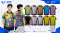 เสื้อโปโล SDN-0241 BULKING CLUB โทนเหลืองม่วง