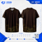 เสื้อโปโล SDN-0244 ลายไทย โทนน้ำตาลทอง