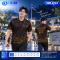 เสื้อโปโล SDN-0244 ลายไทย โทนน้ำตาลทอง