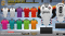 เสื้อกีฬาฟุตบอล พิมพ์ลายทั้งตัว เนื้อผ้า "นาโนเทค" SDE869