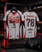 เสื้อกีฬาฟุตบอล พิมพ์ลายทั้งตัว เนื้อผ้า "นาโนเทค"SD-495
