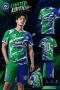 เสื้อกีฬาฟุตบอล พิมพ์ลายทั้งตัว เนื้อผ้า "นาโนเทค"SD 436