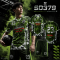 เสื้อกีฬาฟุตบอล พิมพ์ลายทั้งตัว เนื้อผ้า "นาโนเทค"SD 379