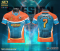 เสื้อกีฬาฟุตบอล พิมพ์ลายทั้งตัว เนื้อผ้า "นาโนเทค" SDE876