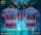เสื้อกีฬาฟุตบอล พิมพ์ลายทั้งตัว เนื้อผ้า "นาโนเทค" SDE894