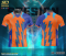 เสื้อกีฬาฟุตบอล พิมพ์ลายทั้งตัว เนื้อผ้า "นาโนเทค" SDE894(copy)