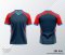 เสื้อกีฬาฟุตบอล พิมพ์ลายทั้งตัว เนื้อผ้า "นาโนเทค" SDE456