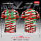 เสื้อกีฬาฟุตบอล พิมพ์ลายทั้งตัว เนื้อผ้า "นาโนเทค"SD125