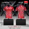 เสื้อกีฬาฟุตบอล พิมพ์ลายทั้งตัว เนื้อผ้า "นาโนเทค" SD111
