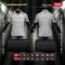 เสื้อกีฬาฟุตบอล พิมพ์ลายทั้งตัว เนื้อผ้า "นาโนเทค"SD173
