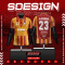 เสื้อกีฬาฟุตบอล พิมพ์ลายทั้งตัว เนื้อผ้า "นาโนเทค" SD002