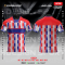 เสื้อกีฬาฟุตบอล พิมพ์ลายทั้งตัว เนื้อผ้า "นาโนเทค" SD118