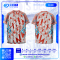 เสื้อกีฬาฟุตบอล พิมพ์ลายทั้งตัว เนื้อผ้า "นาโนเทค"SD-488