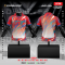 เสื้อกีฬาฟุตบอล พิมพ์ลายทั้งตัว เนื้อผ้า "นาโนเทค" SD110