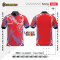 เสื้อกีฬาฟุตบอล พิมพ์ลายทั้งตัว เนื้อผ้า "นาโนเทค"SD 437