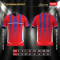 เสื้อกีฬาฟุตบอล พิมพ์ลายทั้งตัว เนื้อผ้า "นาโนเทค"SD325