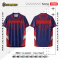เสื้อกีฬาฟุตบอล พิมพ์ลายทั้งตัว เนื้อผ้า "นาโนเทค"SD-483