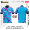 เสื้อกีฬาฟุตบอล พิมพ์ลายทั้งตัว เนื้อผ้า "นาโนเทค"SD 437