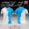 เสื้อกีฬาฟุตบอล พิมพ์ลายทั้งตัว เนื้อผ้า "นาโนเทค" SD062
