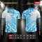 เสื้อกีฬาฟุตบอล พิมพ์ลายทั้งตัว เนื้อผ้า "นาโนเทค"SD2340