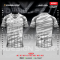 เสื้อกีฬาฟุตบอล พิมพ์ลายทั้งตัว เนื้อผ้า "นาโนเทค"SD125