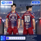 เสื้อกีฬาฟุตบอล SD-564 DREAM TEAM โทนแดง–กรม