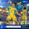 เสื้อกีฬาฟุตบอล SD-573 SOCCER CLASS โทนเหลืองฟ้า