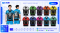 เสื้อกีฬาฟุตบอล SD-574 BORN TO PLAY โทนฟ้าดำ