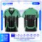 เสื้อกีฬาฟุตบอล SD-574 BORN TO PLAY โทนฟ้าดำ