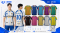 เสื้อกีฬาฟุตบอล SDN-0198 CHASE THE GLORY โทนขาวน้ำเงิน
