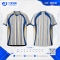 เสื้อกีฬาฟุตบอล SDN-0198 CHASE THE GLORY โทนขาวน้ำเงิน