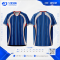 เสื้อกีฬาฟุตบอล SDN-0198 CHASE THE GLORY โทนขาวน้ำเงิน