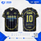 เสื้อกีฬาฟุตบอล SDN-0223 PLAY FOR A BETTER TOMORROW โทนดำเหลือง
