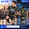 เสื้อกีฬาฟุตบอล SDN-0223 PLAY FOR A BETTER TOMORROW โทนดำเหลือง