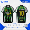 เสื้อกีฬาฟุตบอล SDN-0224 LEVEL UP โทนดำเขียว