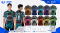 เสื้อกีฬาฟุตบอล SDN-0225 NEVER LOOK BACK โทนดำฟ้า