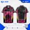 เสื้อกีฬาฟุตบอล SDN-0225 NEVER LOOK BACK โทนดำฟ้า