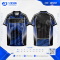 เสื้อกีฬาฟุตบอล SDN-0225 NEVER LOOK BACK โทนดำฟ้า