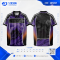 เสื้อกีฬาฟุตบอล SDN-0225 NEVER LOOK BACK โทนดำฟ้า
