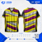 เสื้อกีฬาฟุตบอล SDN-0230 PUSH YOURSELF โทนชมพูฟ้าเหลือง