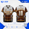 เสื้อกีฬาฟุตบอล SDN-0232 OWN THE MOMENT โทนขาวน้ำตาล