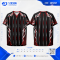 เสื้อกีฬาฟุตบอล SDN-0235 BEAST NEVER STOPS โทนดำแดง