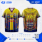 เสื้อกีฬาฟุตบอล SDN-0237 MORE THAN A GAME โทนเหลืองน้ำเงิน